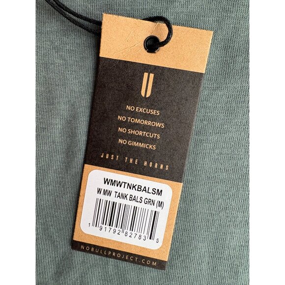 NOBULL NWT Blended Merino Wool Fitted Tank Top Balsam Green Size Medium - Picture 5 of 8